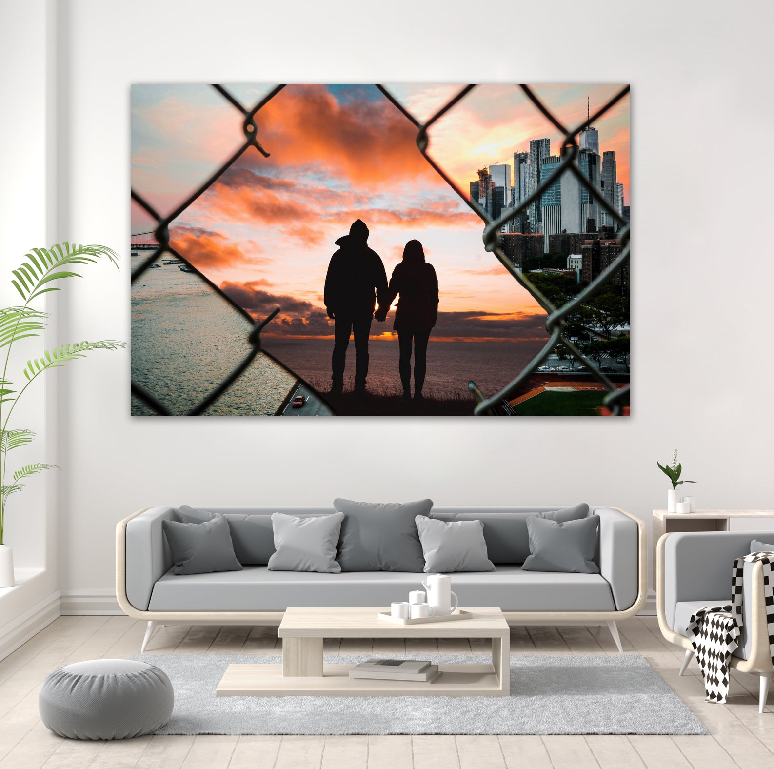 Free Love by GEN Z by Rigaud Mickaël on GIANT ART - orange photo illustration