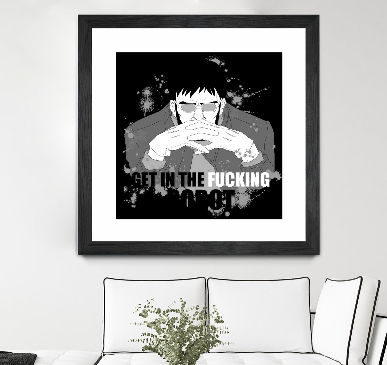 Get in to the fucking robot by Victoria Fernández Bravo on GIANT ART - gray digital drawing