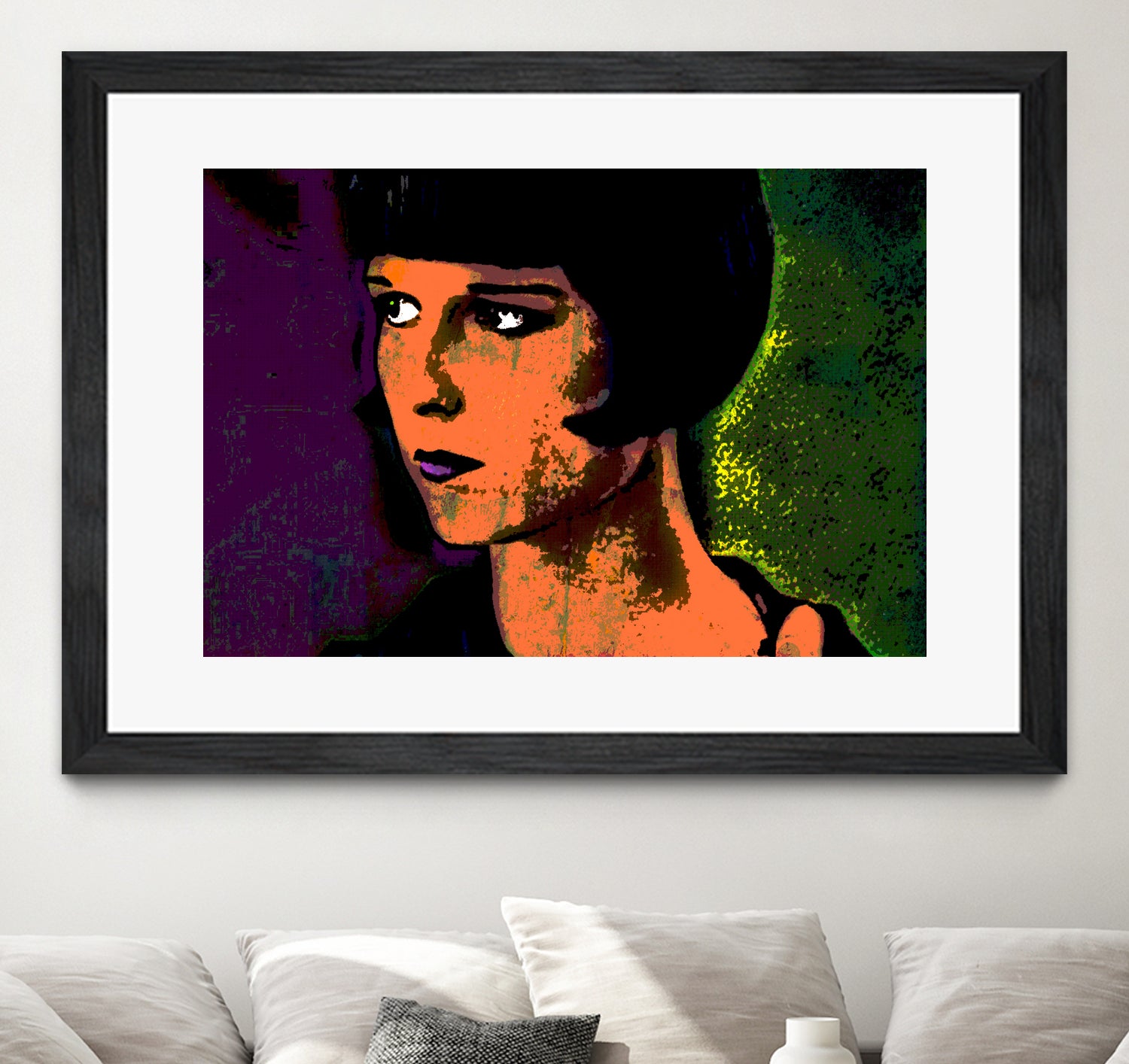 LOUISE BROOKS-2 by OTIS PORRITT on GIANT ART - orange digital painting