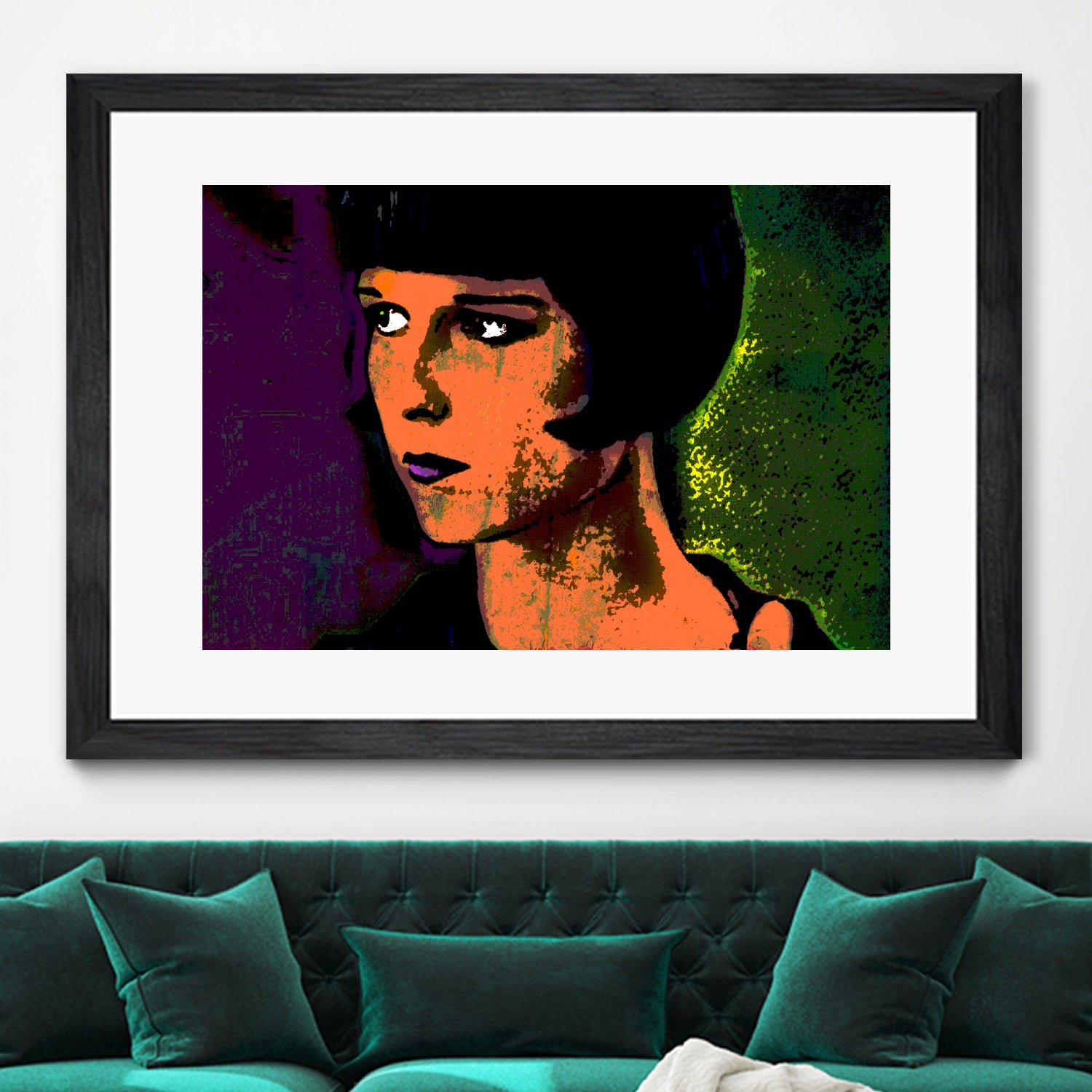 LOUISE BROOKS-2 by OTIS PORRITT on GIANT ART - orange digital painting