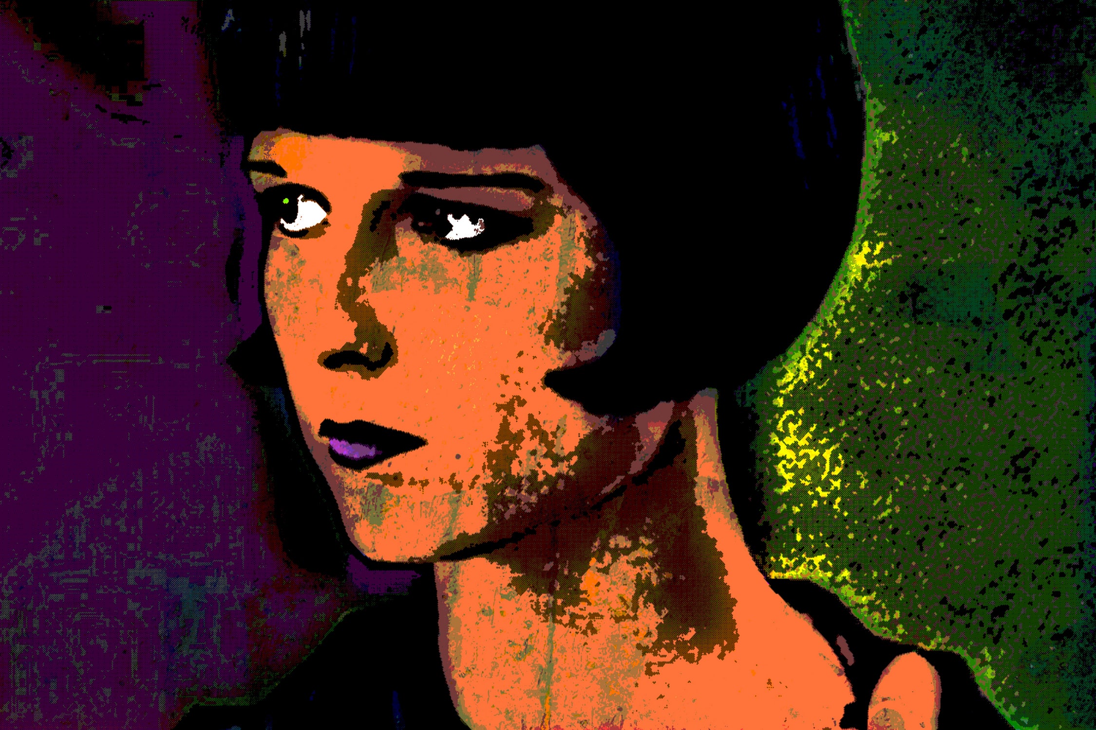 LOUISE BROOKS-2 by OTIS PORRITT on GIANT ART - orange digital painting