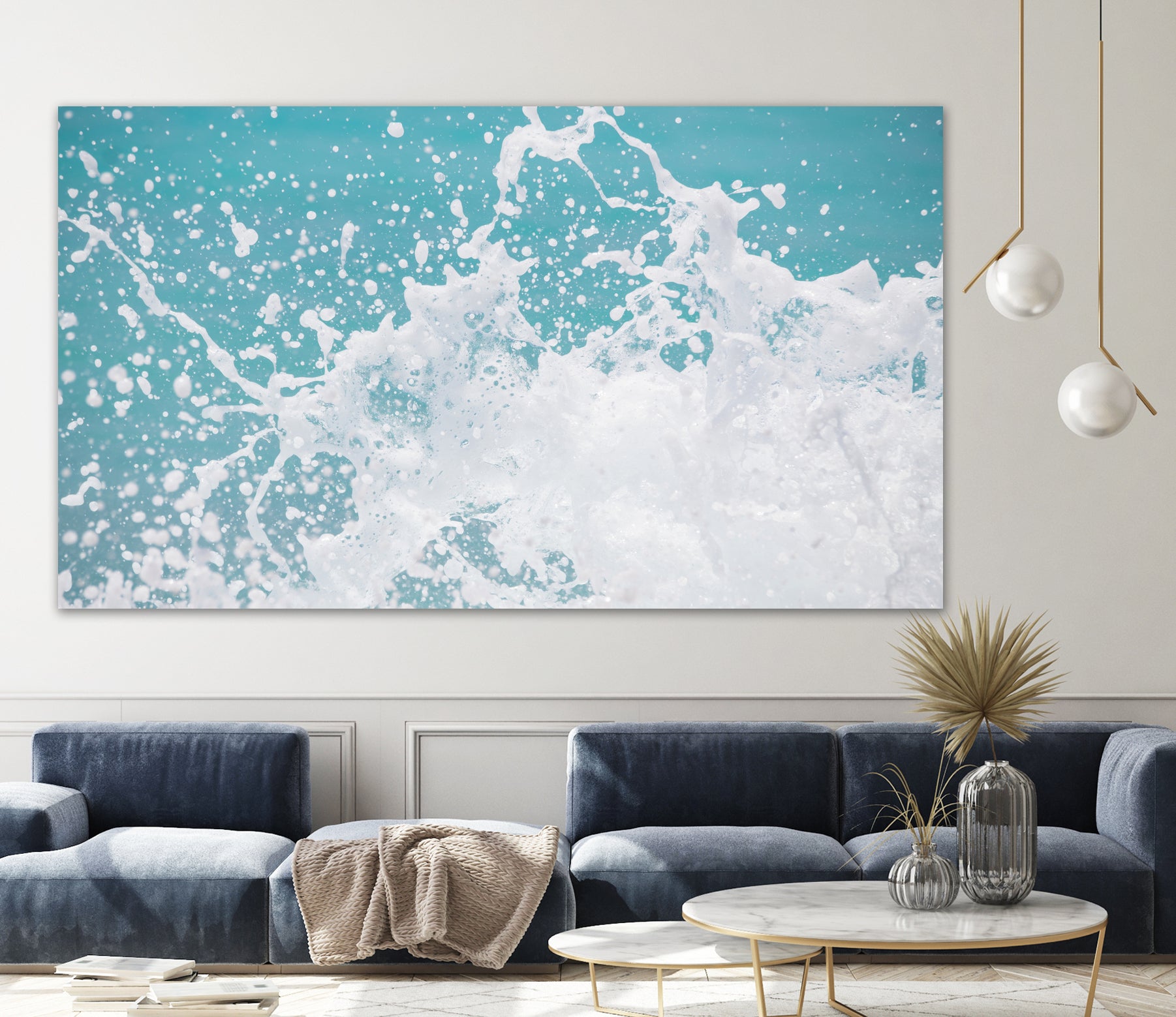 Caribbean Ocean Splash 3 by Anitas Bellas Art on GIANT ART - coastal