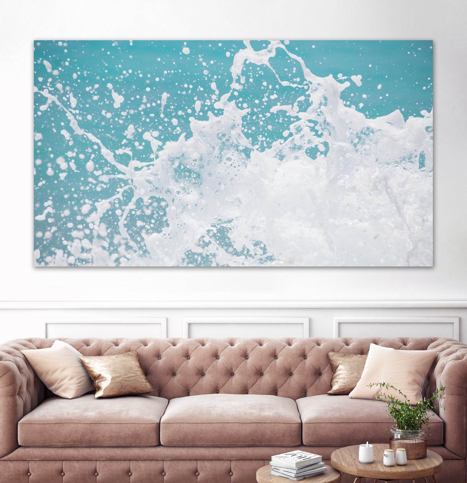 Caribbean Ocean Splash 3 by Anitas Bellas Art on GIANT ART - coastal