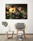 The seven deadly sins : Wrath by Cyril Rolando on GIANT ART - yellow digital painting