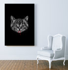 Black Pussy Cat - Color Sep by Vincent Trinidad on GIANT ART - black digital drawing