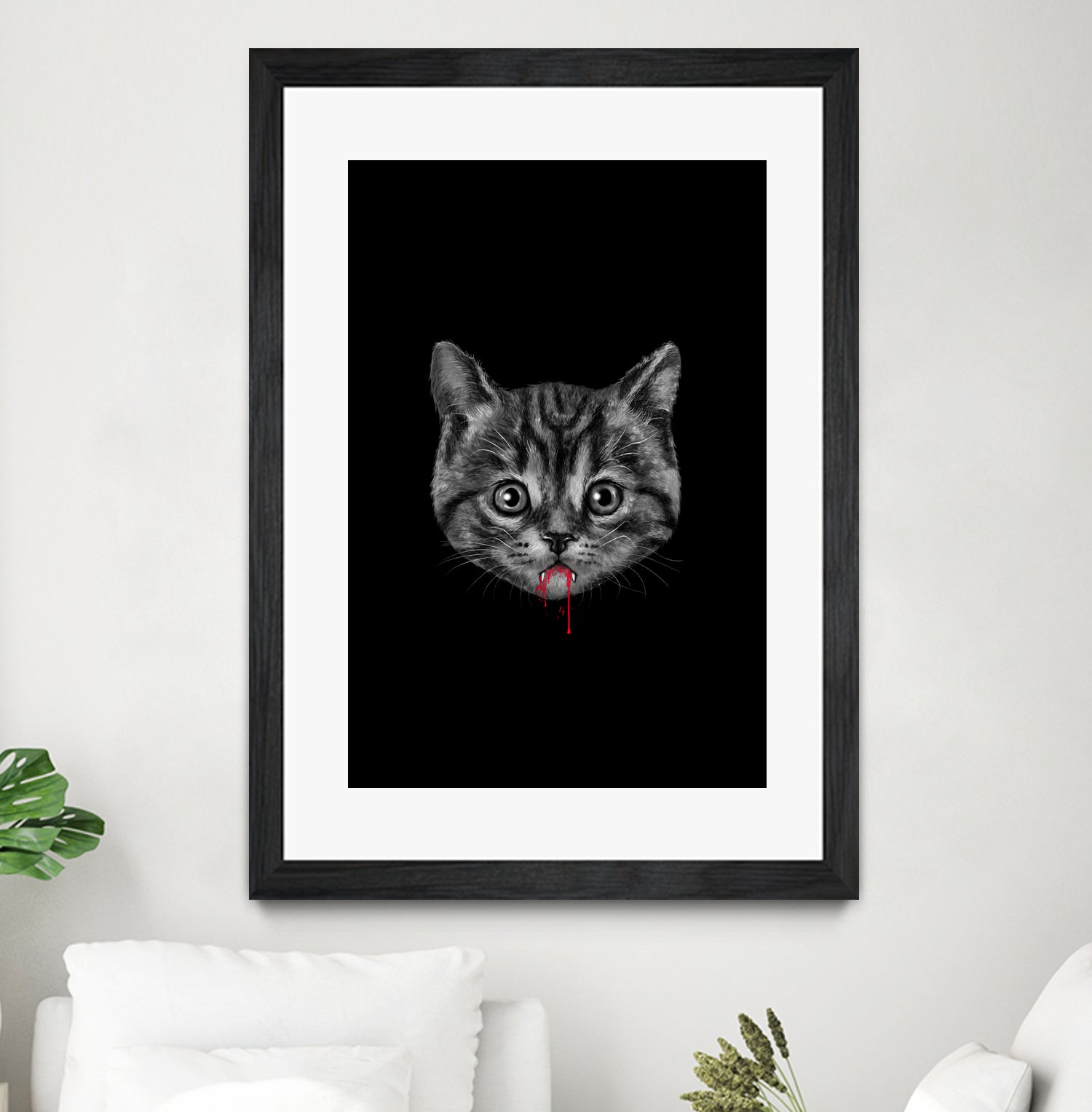 Black Pussy Cat - Color Sep by Vincent Trinidad on GIANT ART - black digital drawing