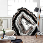 Agate Rose Gold Glitter Glam #4 #gem #decor #art by Anita & Bella Jantz on GIANT ART - gray photo illustration