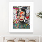 Twiggy street art by Ana Paula Hoppe on GIANT ART - red photo illustration