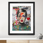 Twiggy street art by Ana Paula Hoppe on GIANT ART - red photo illustration