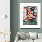 Twiggy street art by Ana Paula Hoppe on GIANT ART - red photo illustration