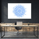 Superposition 2 by Marco Bagni on GIANT ART - blue digital drawing