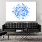 Superposition 2 by Marco Bagni on GIANT ART - blue digital drawing