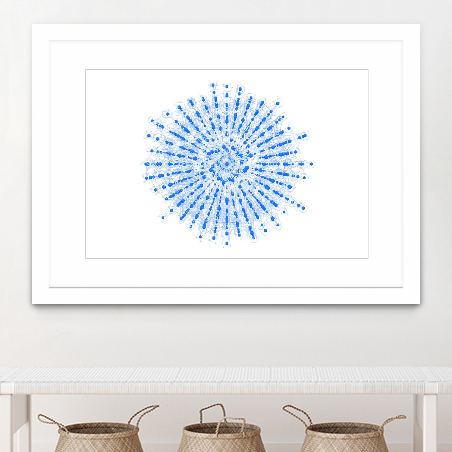 Superposition 2 by Marco Bagni on GIANT ART - blue digital drawing