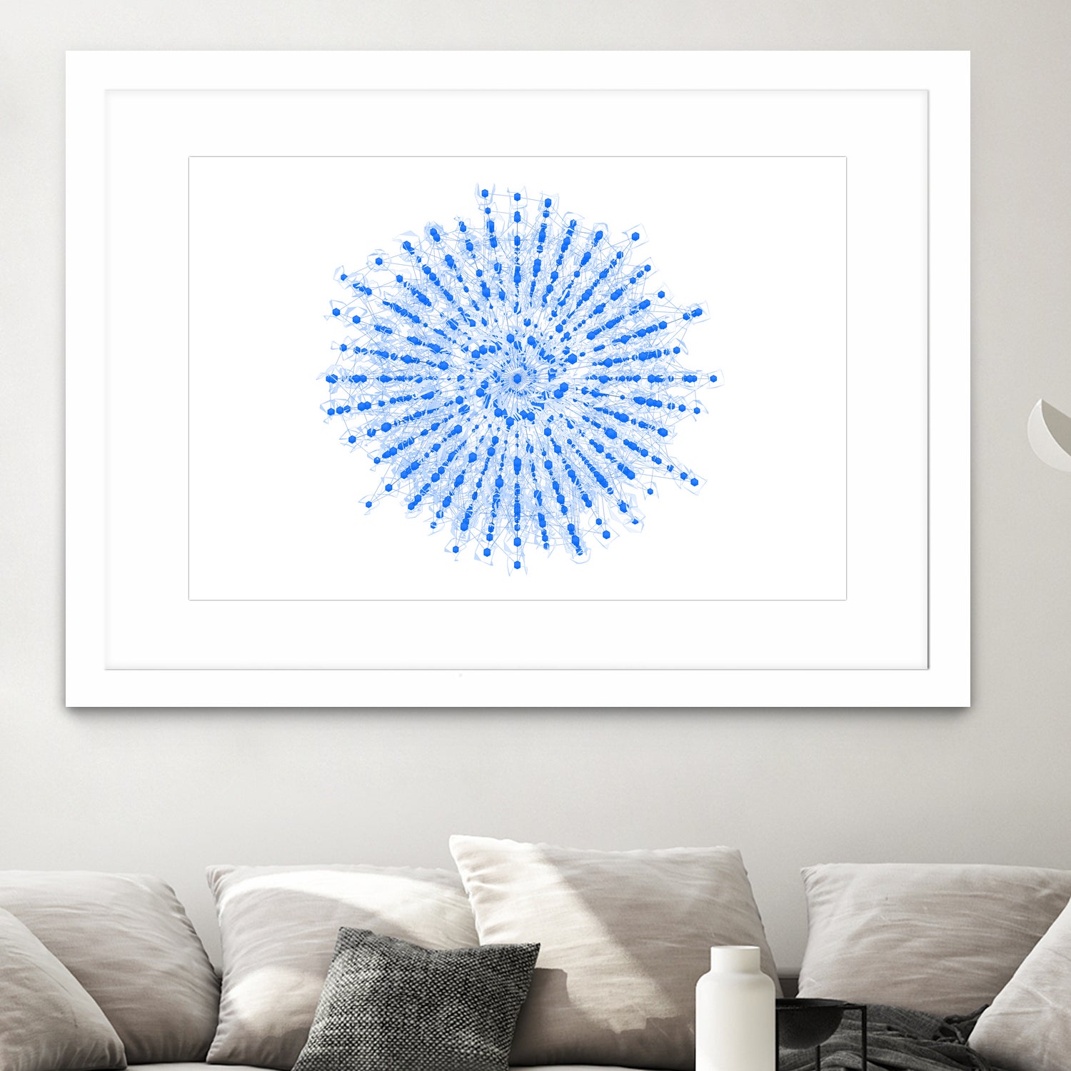 Superposition 2 by Marco Bagni on GIANT ART - blue digital drawing