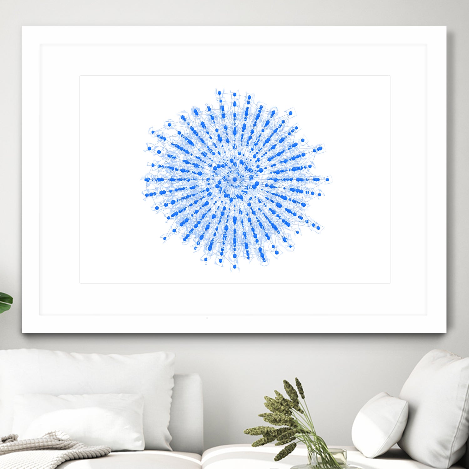 Superposition 2 by Marco Bagni on GIANT ART - blue digital drawing