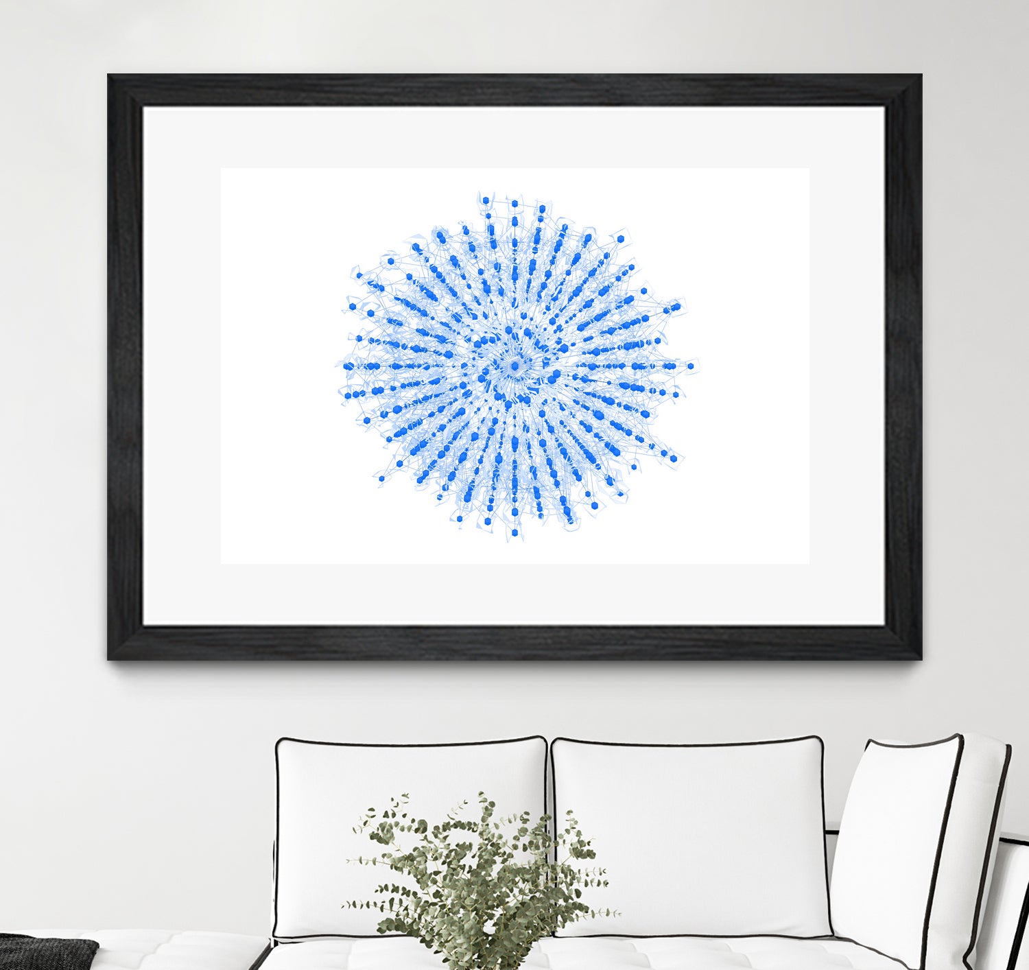 Superposition 2 by Marco Bagni on GIANT ART - blue digital drawing