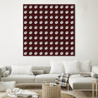 shell shape on dark burgundy bkg by Ramona Masut on GIANT ART - red digital drawing