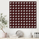 shell shape on dark burgundy bkg by Ramona Masut on GIANT ART - red digital drawing