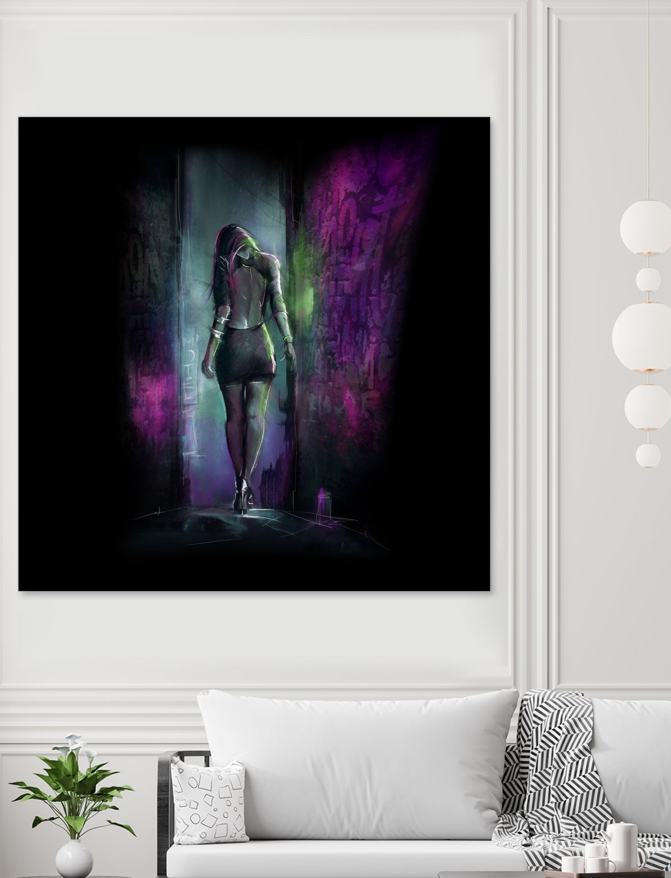 Reverse Love by Claudio Tosi on GIANT ART - fuchsia digital painting