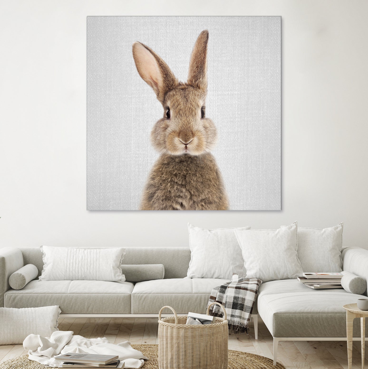 Rabbit - Colorful by Gal Pittel on GIANT ART - brown photo manipulation