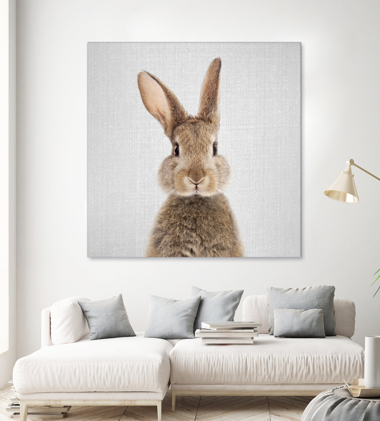 Rabbit - Colorful by Gal Pittel on GIANT ART - brown photo manipulation