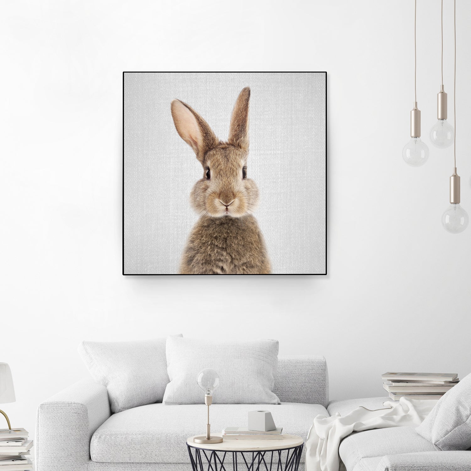 Rabbit - Colorful by Gal Pittel on GIANT ART - brown photo manipulation