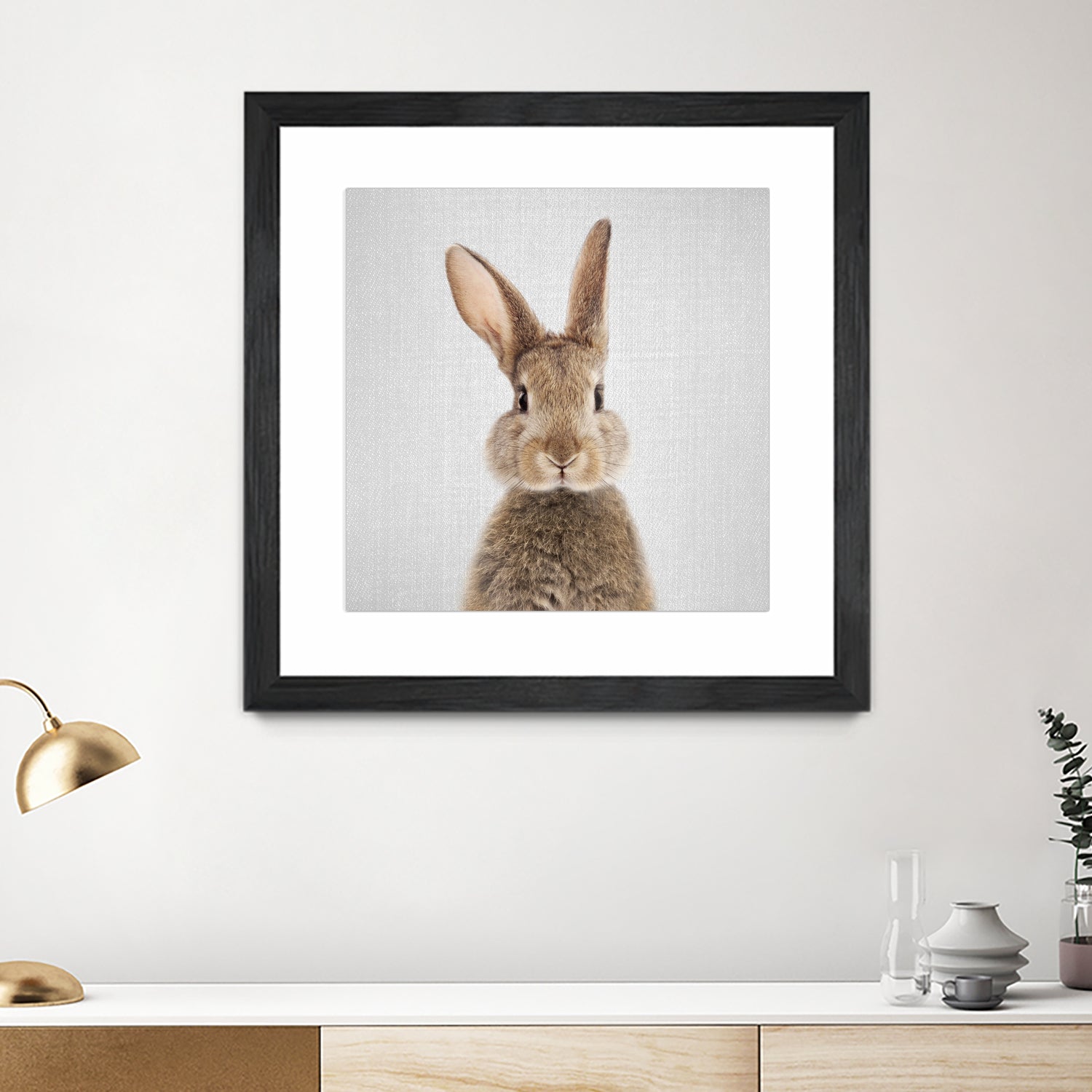 Rabbit - Colorful by Gal Pittel on GIANT ART - brown photo manipulation