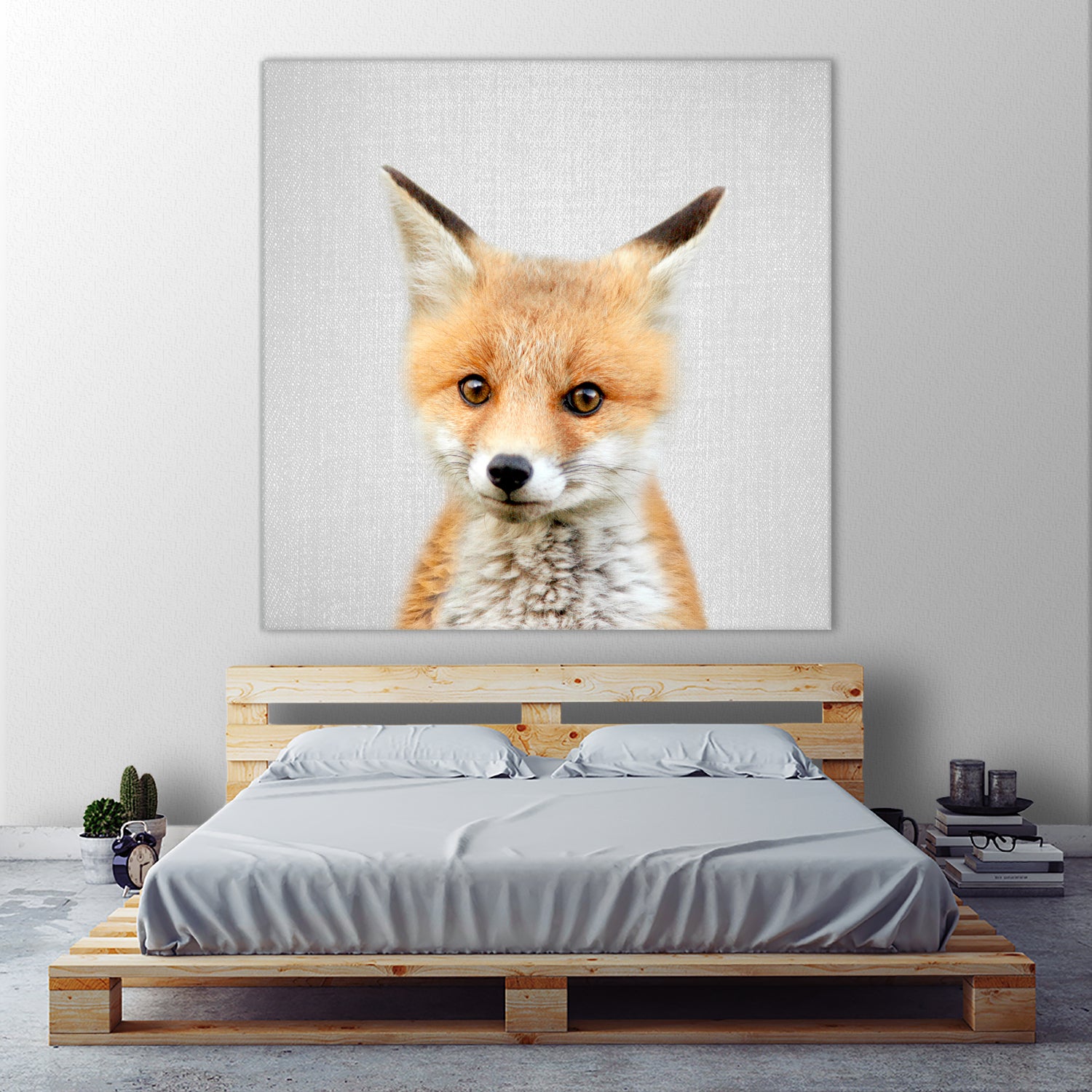 Baby Fox - Colorful by Gal Pittel on GIANT ART - orange photo illustration