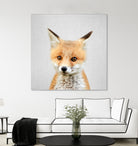 Baby Fox - Colorful by Gal Pittel on GIANT ART - orange photo illustration