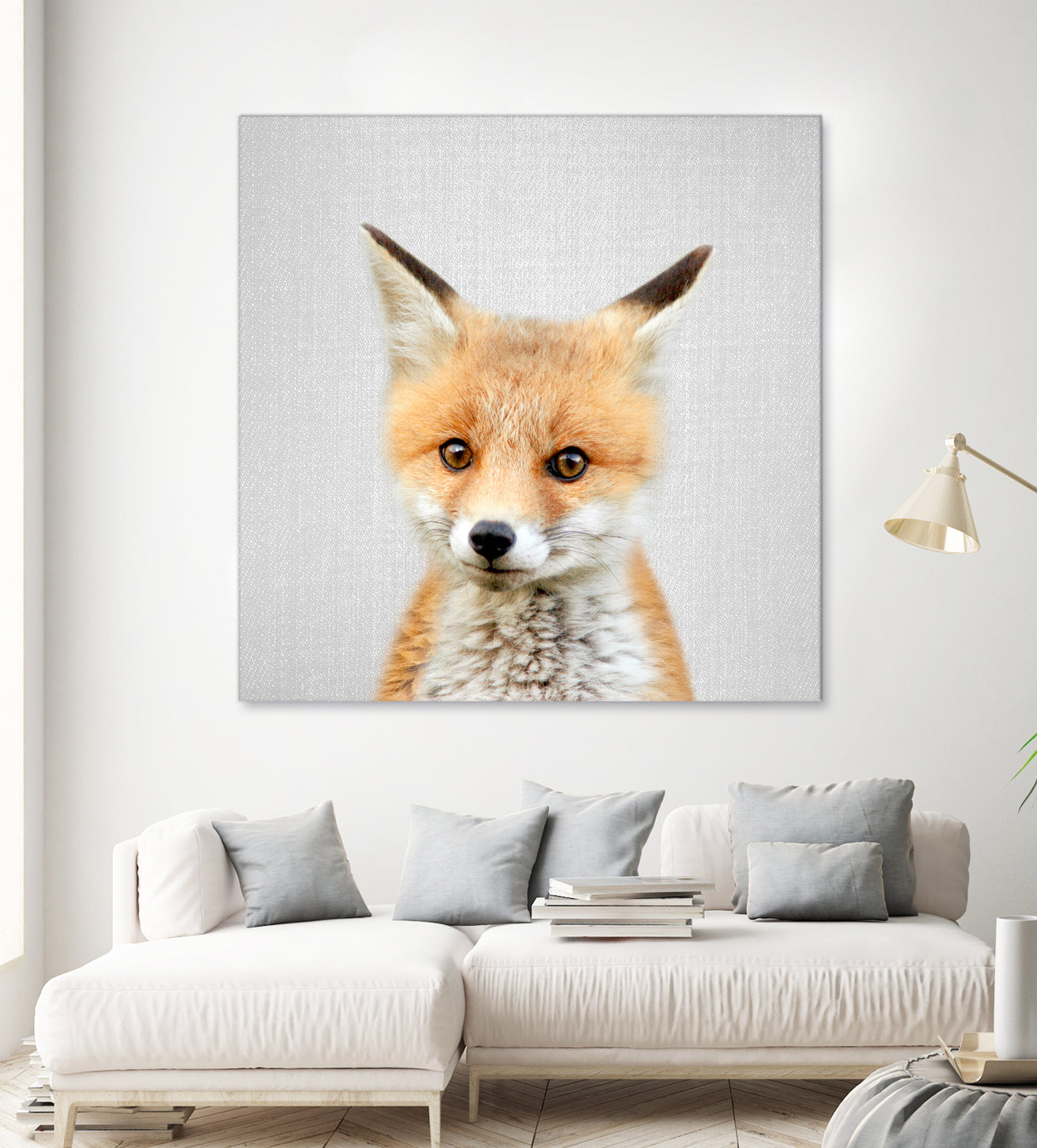 Baby Fox - Colorful by Gal Pittel on GIANT ART - orange photo illustration