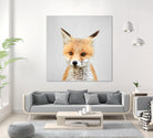 Baby Fox - Colorful by Gal Pittel on GIANT ART - orange photo illustration