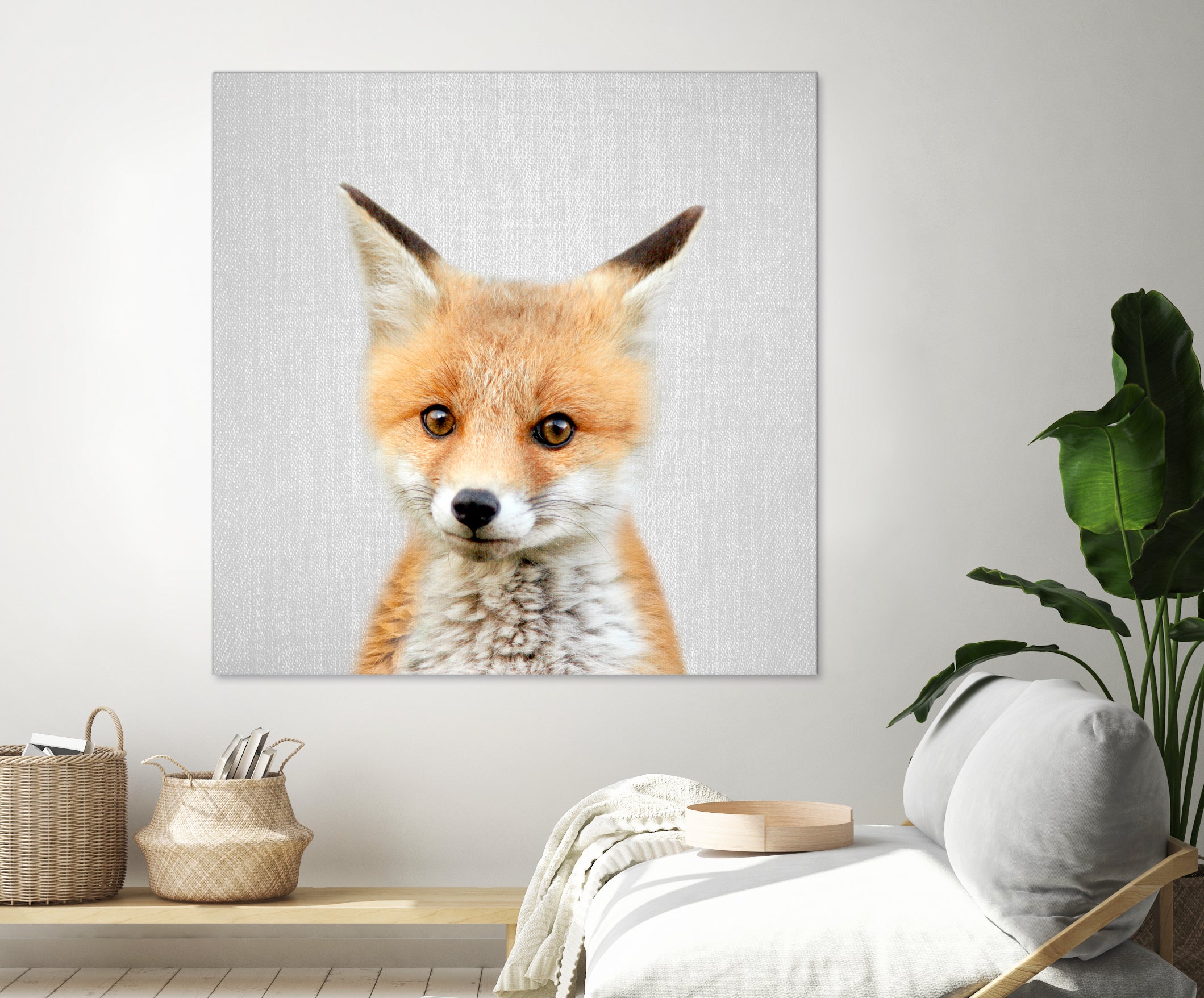 Baby Fox - Colorful by Gal Pittel on GIANT ART - orange photo illustration