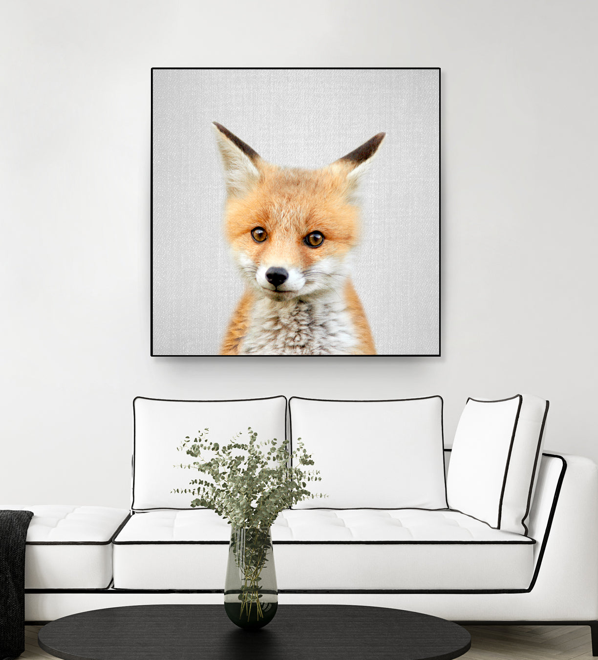 Baby Fox - Colorful by Gal Pittel on GIANT ART - orange photo illustration