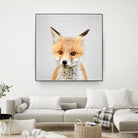 Baby Fox - Colorful by Gal Pittel on GIANT ART - orange photo illustration