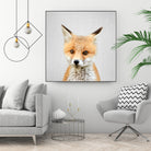 Baby Fox - Colorful by Gal Pittel on GIANT ART - orange photo illustration