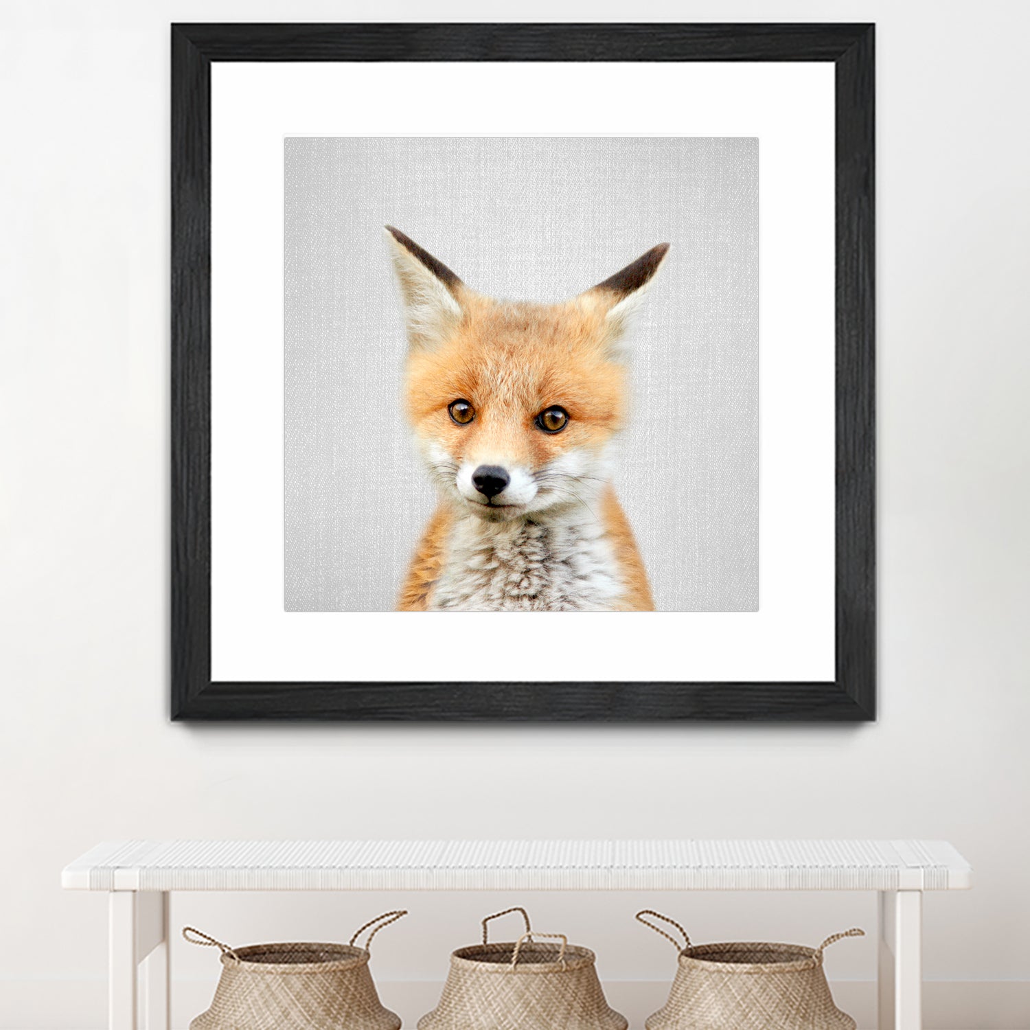 Baby Fox - Colorful by Gal Pittel on GIANT ART - orange photo illustration