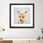 Baby Fox - Colorful by Gal Pittel on GIANT ART - orange photo illustration