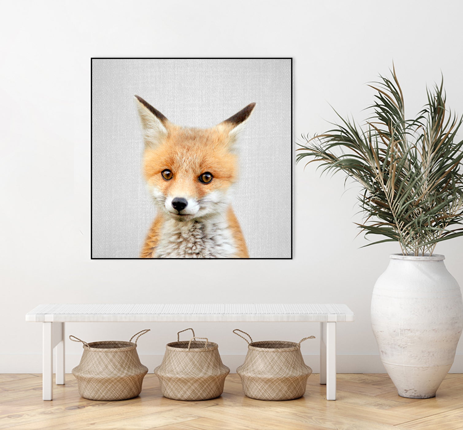 Baby Fox - Colorful by Gal Pittel on GIANT ART - orange photo illustration