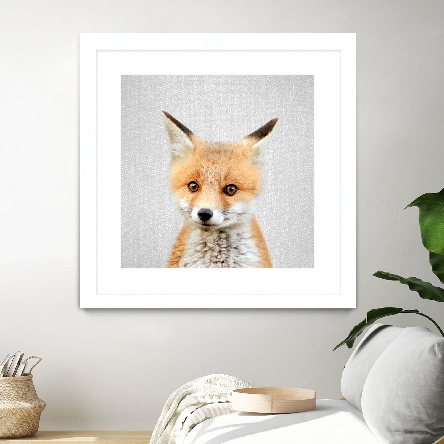 Baby Fox - Colorful by Gal Pittel on GIANT ART - orange photo illustration