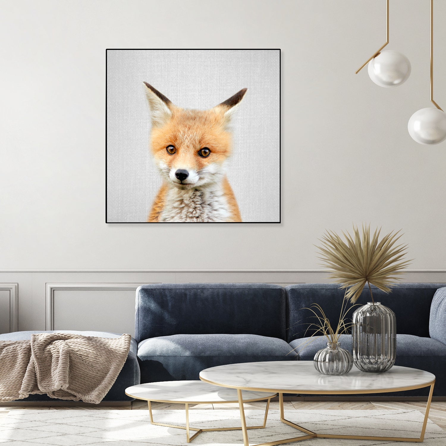 Baby Fox - Colorful by Gal Pittel on GIANT ART - orange photo illustration