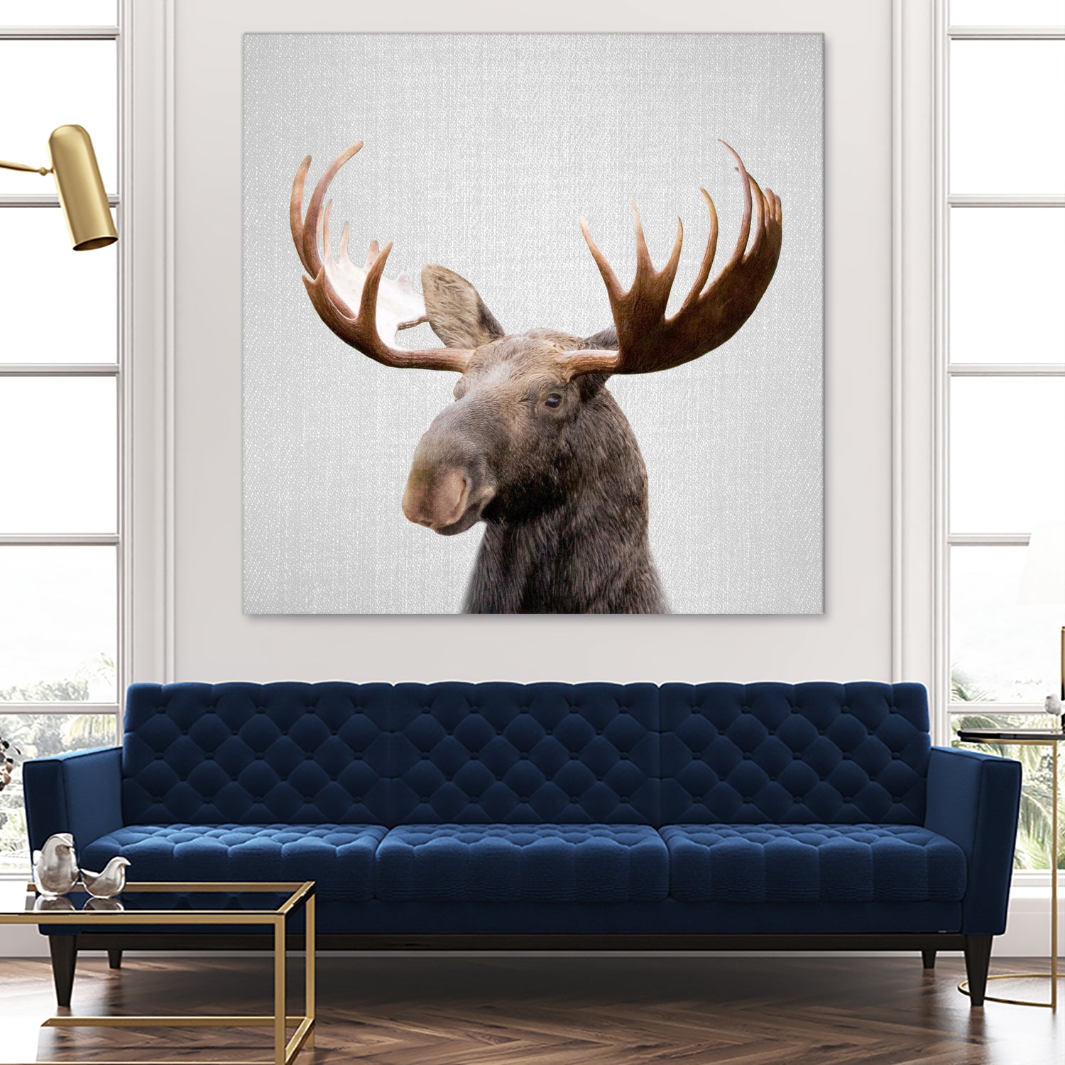 Moose - Colorful by Gal Pittel on GIANT ART - brown photo illustration