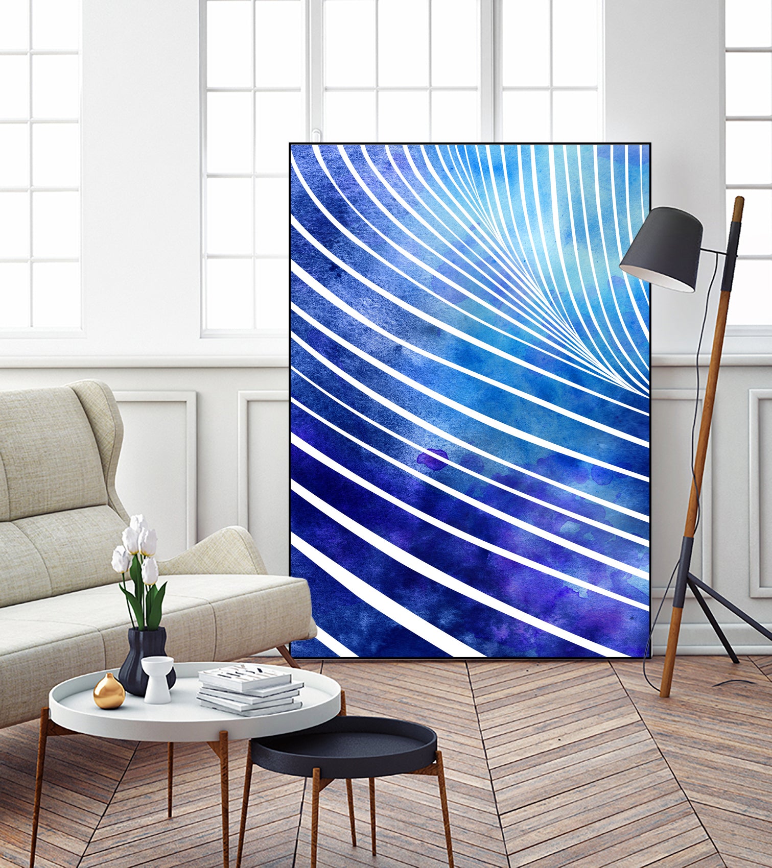 Tide XIV by Stevyn Llewellyn on GIANT ART - blue digital painting