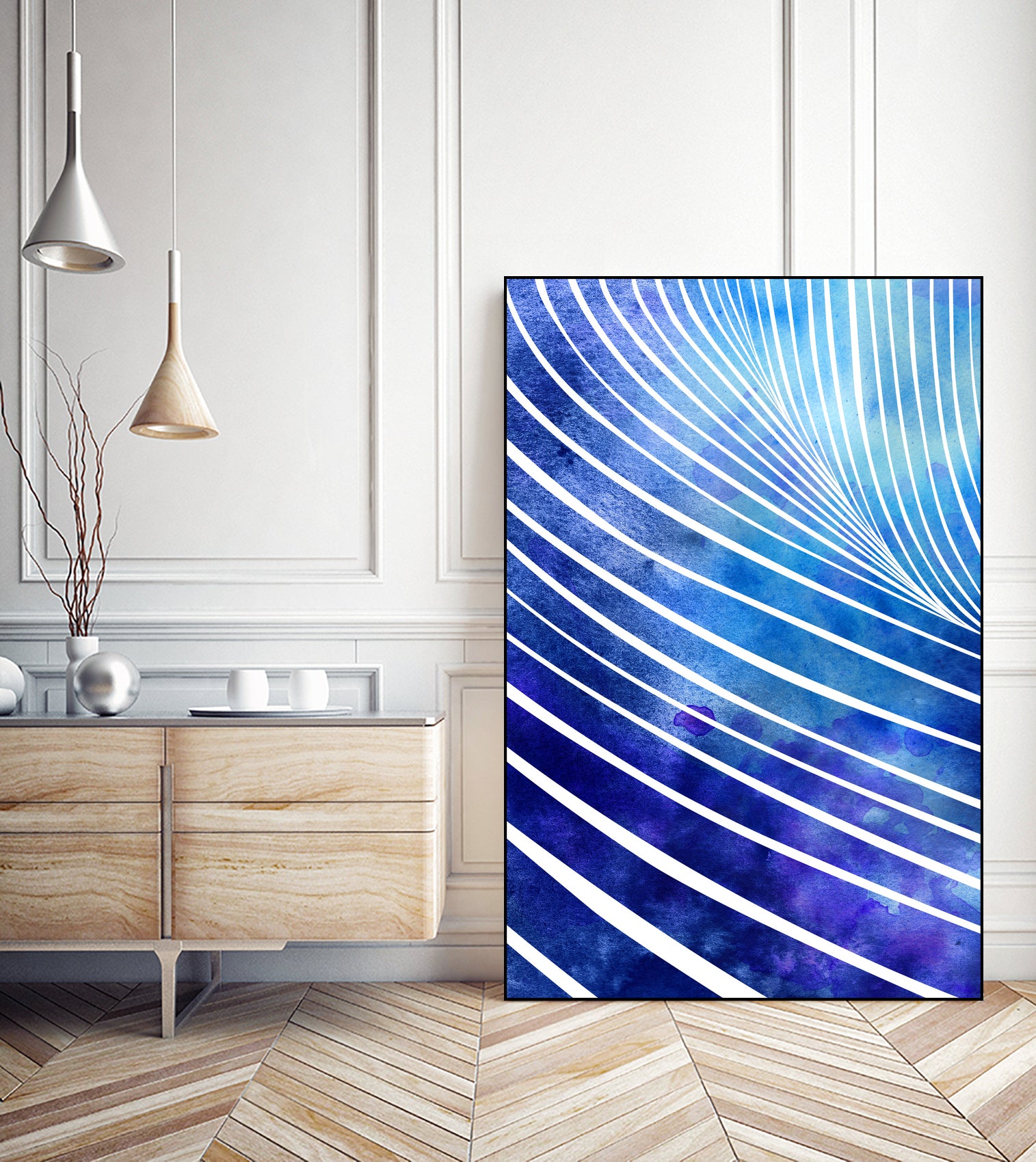 Tide XIV by Stevyn Llewellyn on GIANT ART - blue digital painting