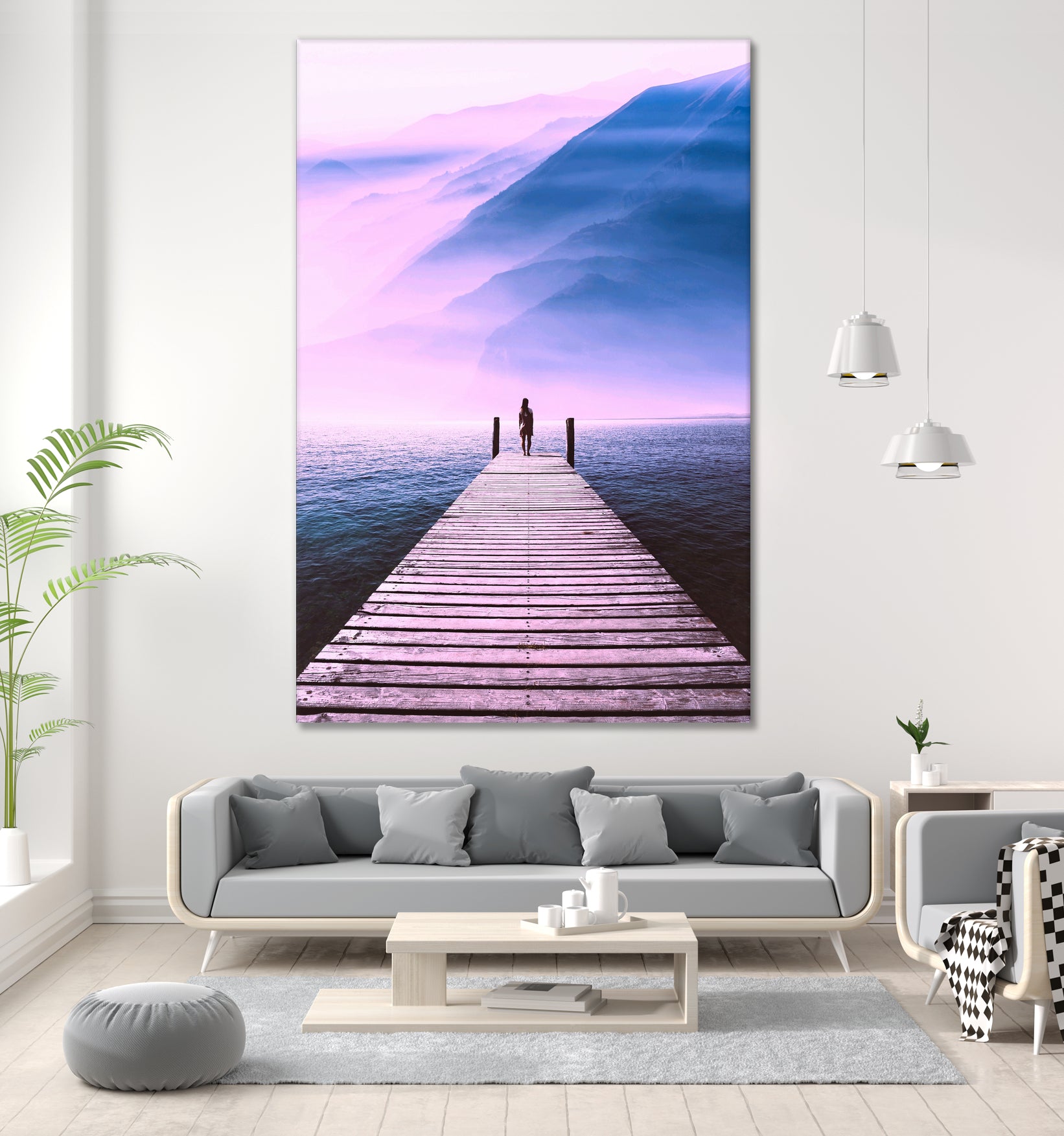 The Bridge of Freedom by GEN Z by Rigaud Mickaël on GIANT ART - fuchsia photo illustration