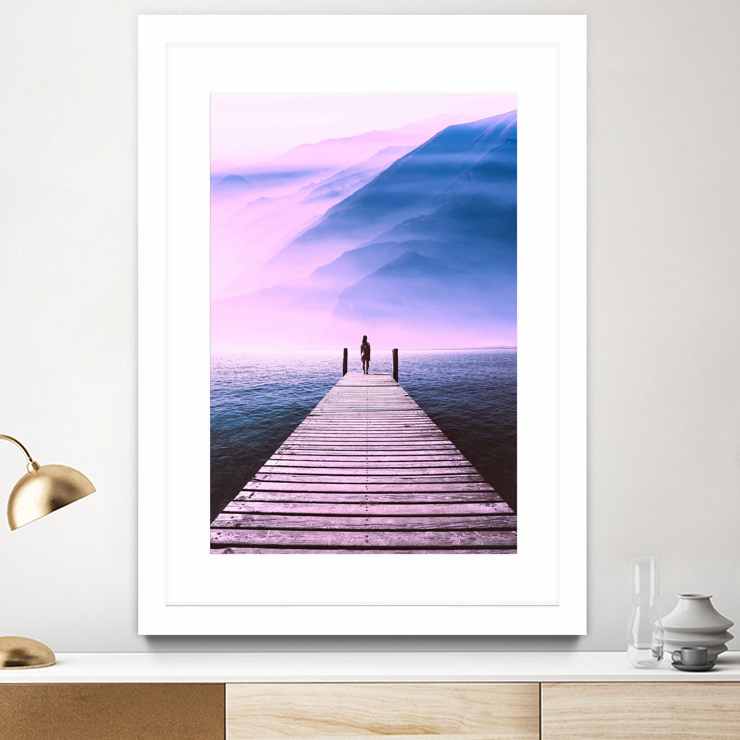 The Bridge of Freedom by GEN Z by Rigaud Mickaël on GIANT ART - fuchsia photo illustration