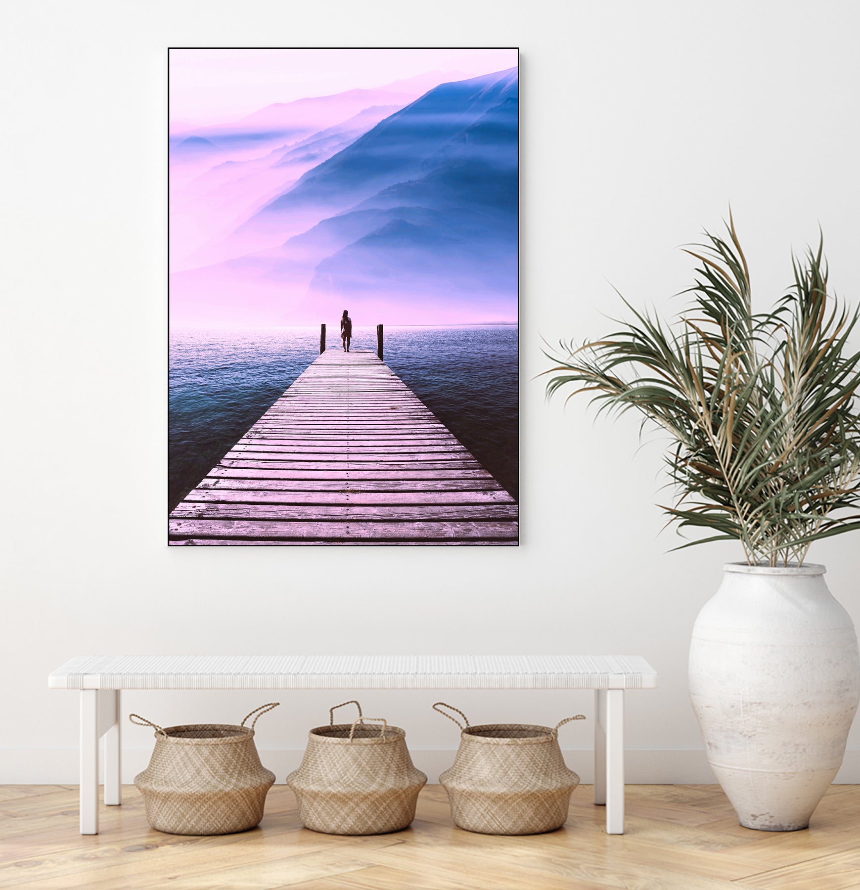 The Bridge of Freedom by GEN Z by Rigaud Mickaël on GIANT ART - fuchsia photo illustration