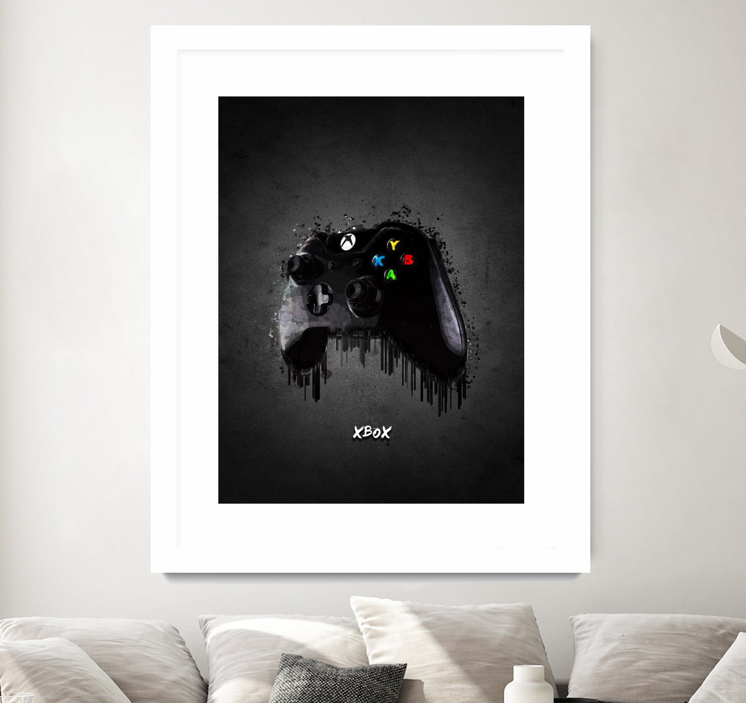 xbox joystick by Gabriel Fernando on GIANT ART - black game design