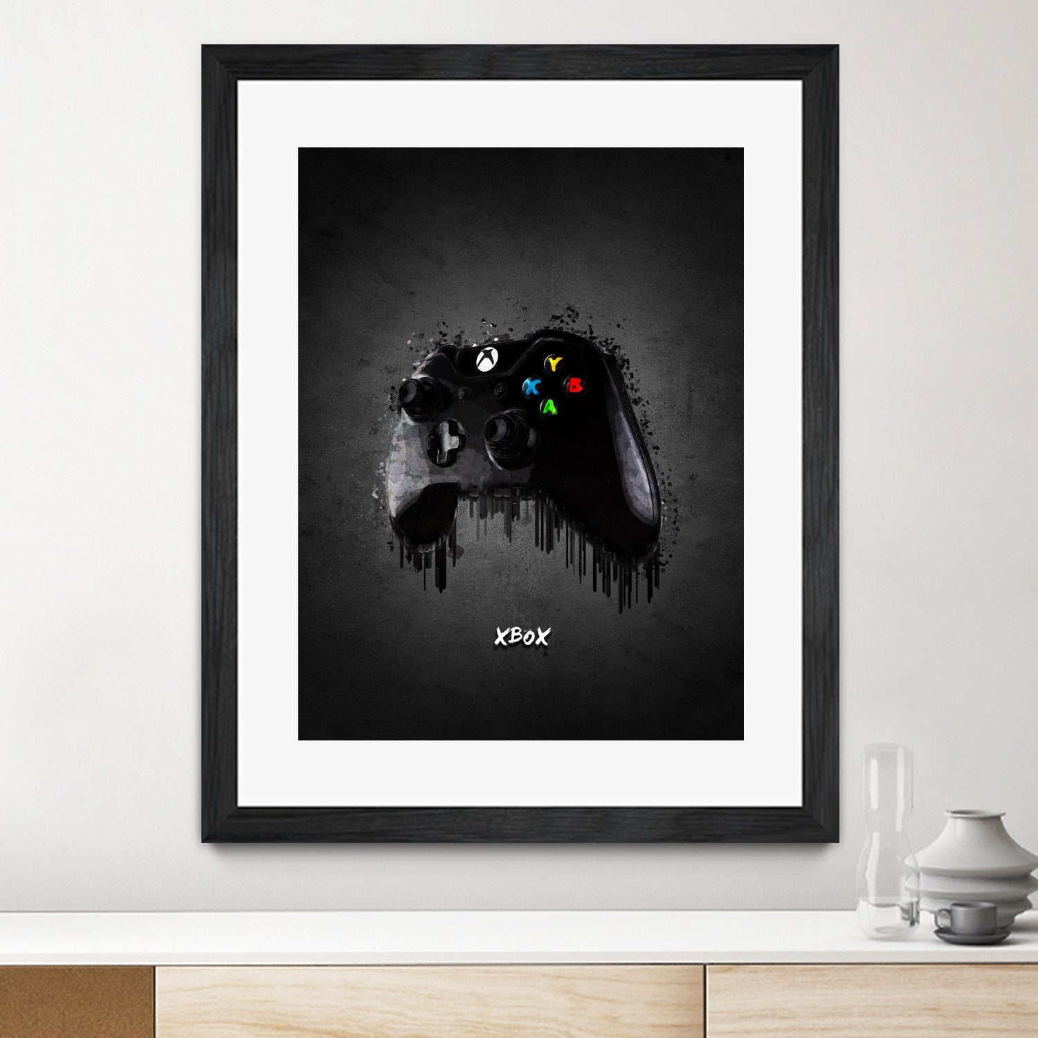 xbox joystick by Gabriel Fernando on GIANT ART - black game design