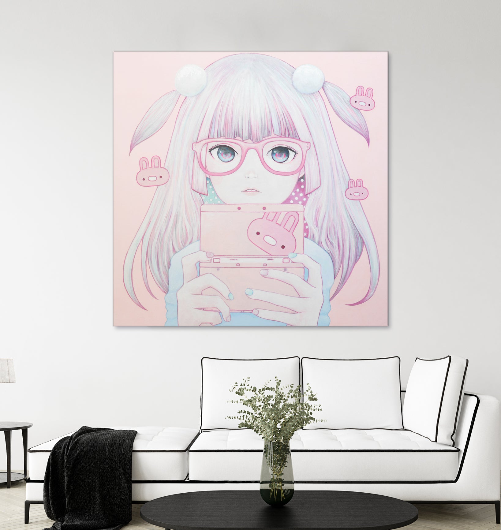 Gamer Girl 4 by Kaoru Hasegawa on GIANT ART - pink mixed media