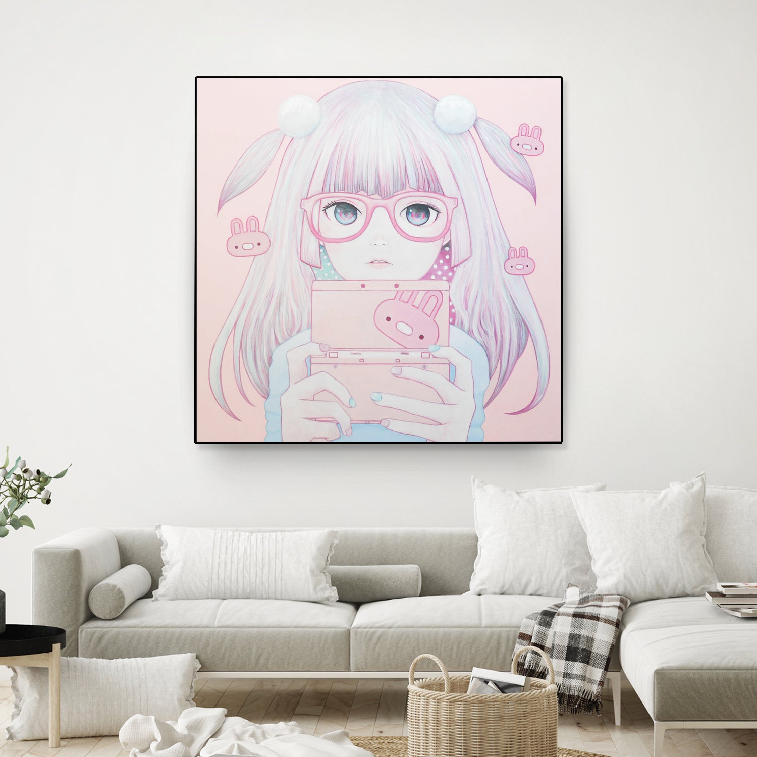 Gamer Girl 4 by Kaoru Hasegawa on GIANT ART - pink mixed media